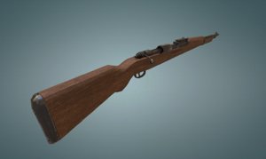 karabiner k98 rifle 3D model