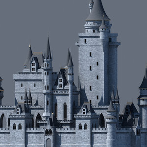 3D fantasy castle model
