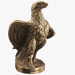 3D statuette eagle 01