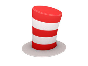 striped hat 3D model