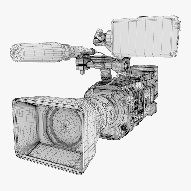 3D generic video camera hd model TurboSquid 1433148