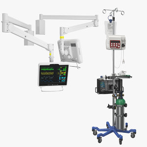 3D hospital arm monitor iv