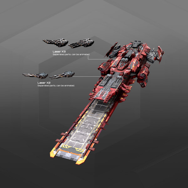 Spacecraft carrier 3D model - TurboSquid 1433228