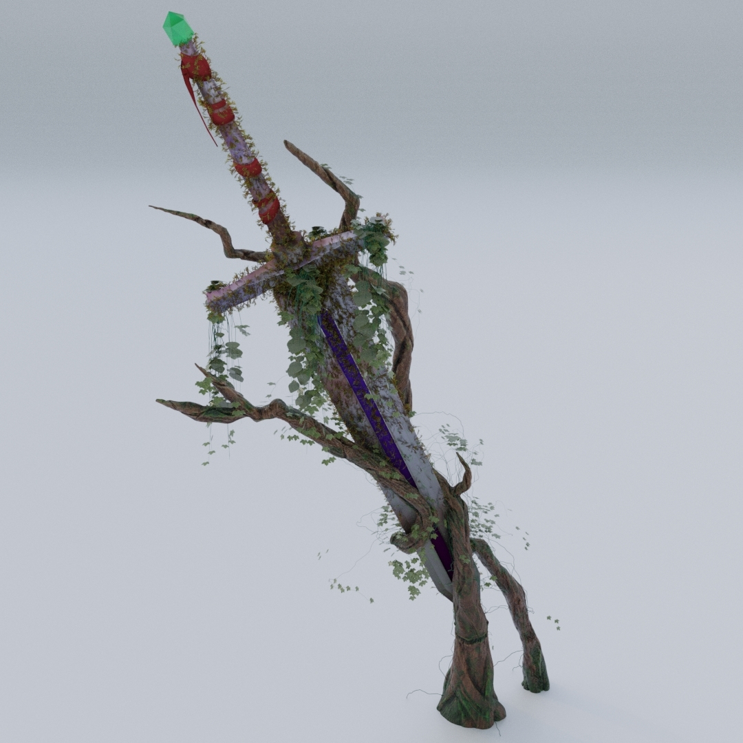 Sword moss model TurboSquid 1433608