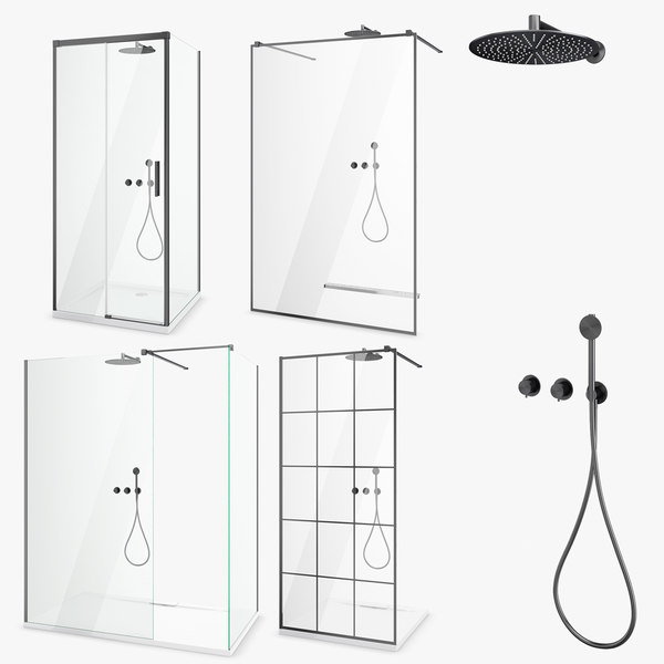 3D radaway shower set 47 model