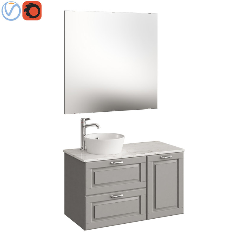 Furniture Ikea Morgon Kattevik 3d, Ikea Vanity Top With Sink