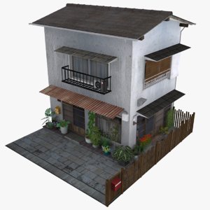 old tokyo townhouse 3D