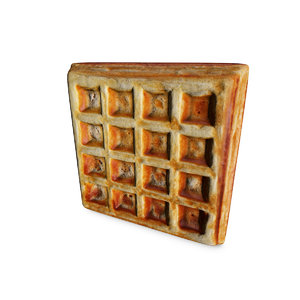 realistic waffle 3D model