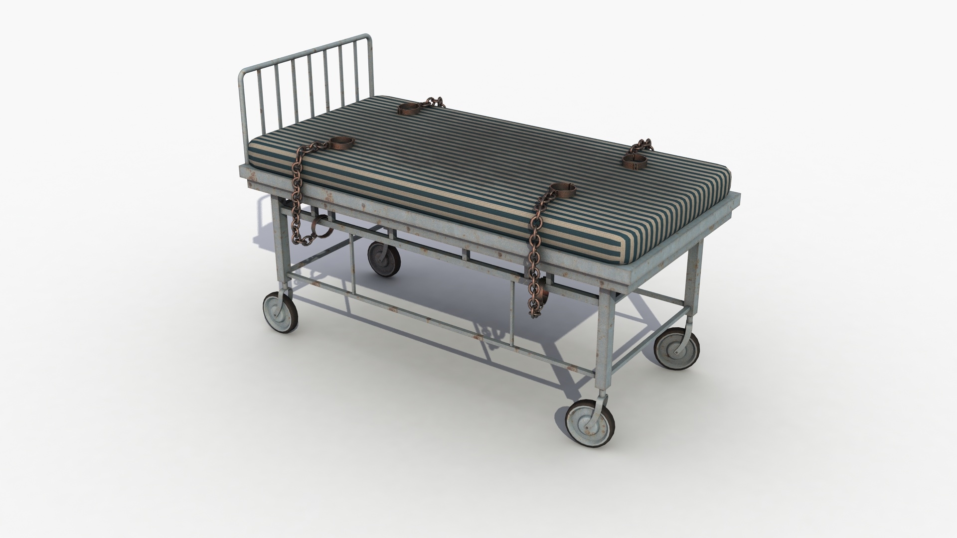 老监狱的床3d模型