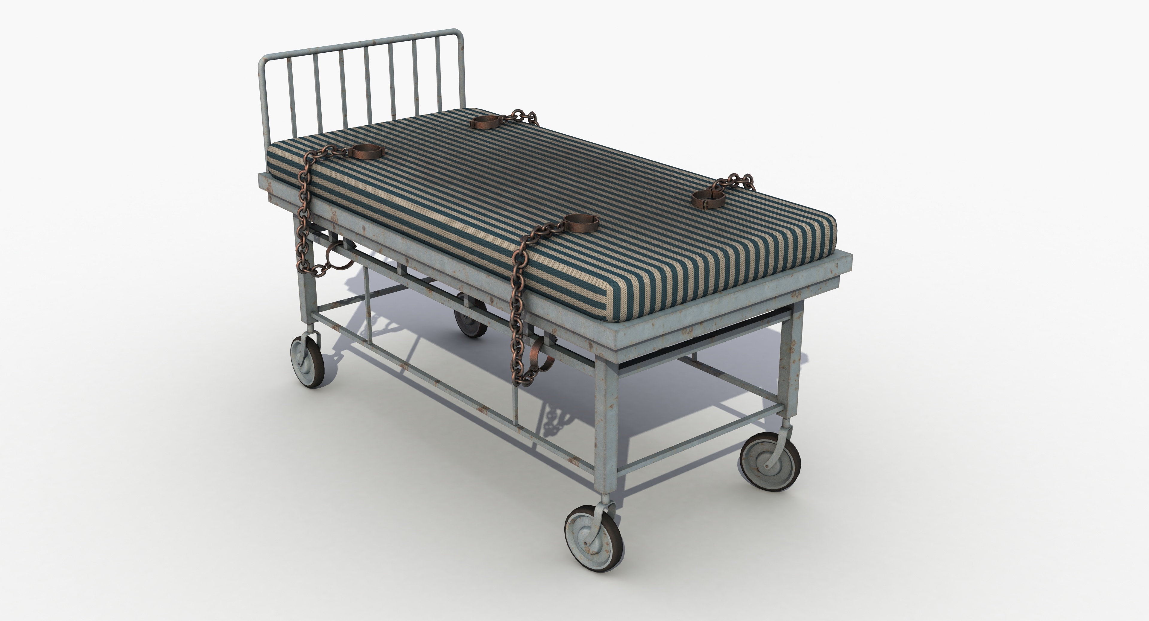 老监狱的床3d模型