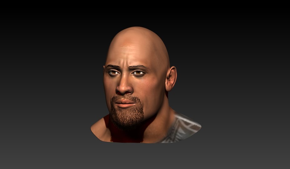 3D Other Dwayne Johnson 3d_printable