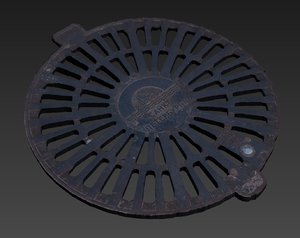 3D model hatch trapdoor cover manhole