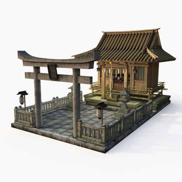 日本神社寺3d模型 Turbosquid