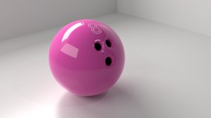 3D model bowling ball 8 p