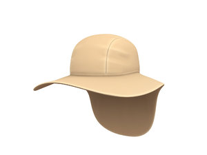 fishing flap hat 3D model