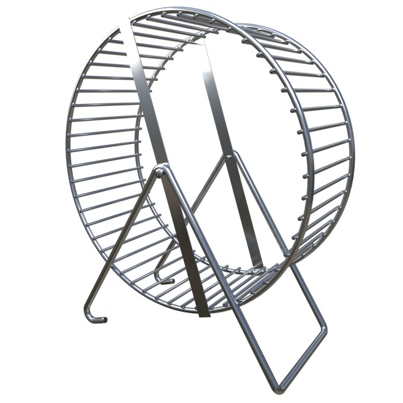 Metal hamster wheel model TurboSquid 1433791