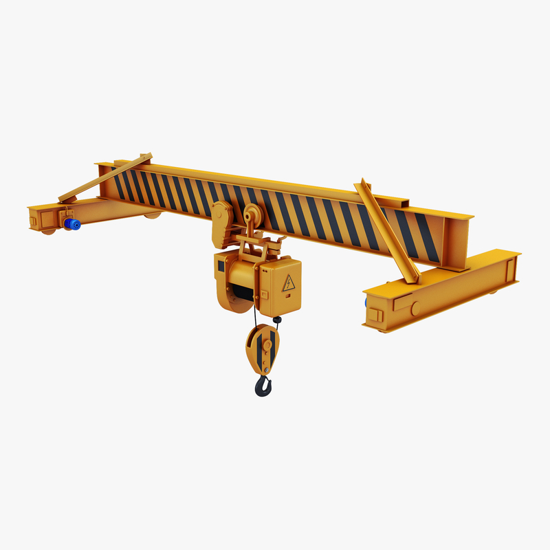 3D model overhead crane hoist 1 TurboSquid 1433911
