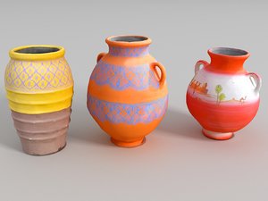 3D moroccan pitchers pack 3