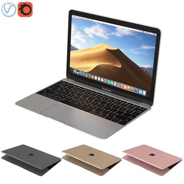 3d Apple Macbook 12 Inch Turbosquid