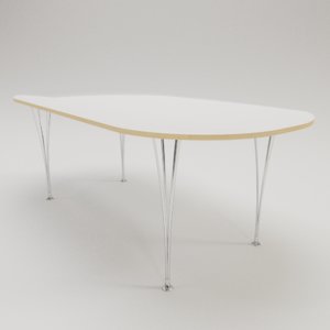 scandinavian table furniture 3D