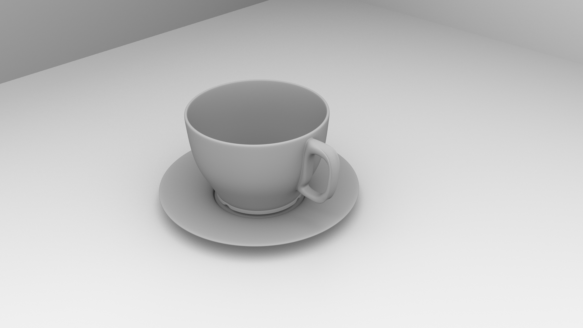 杯子和碟子3d模型