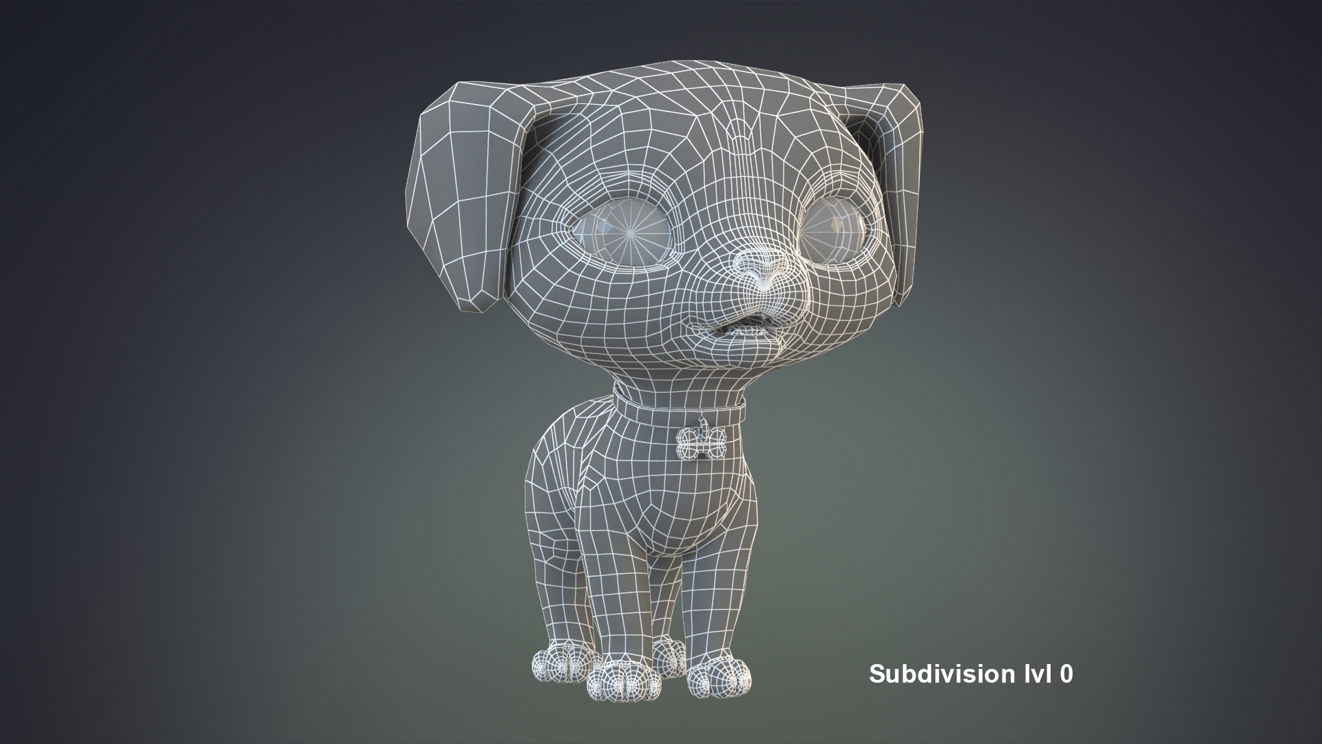 Cute cartoon dog puppy 3D - TurboSquid 1434165