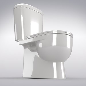 3D toilet bowl model
