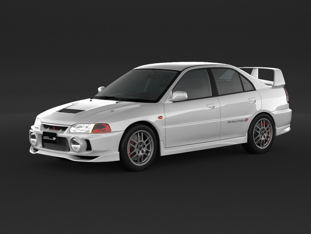 3D mitsubishi lancer evolution model TurboSquid 1434259