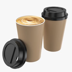 3D coffee cup model