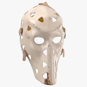 3D model ice hockey goalie mask