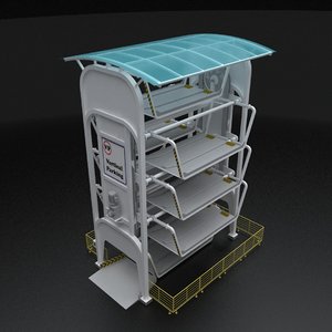 3D model vertical parking