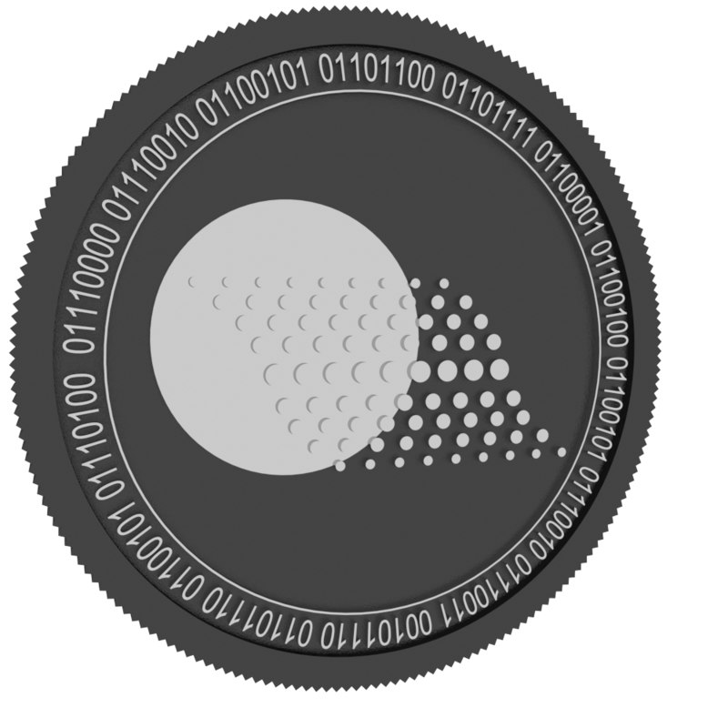 3D thorecoin black coin - TurboSquid 1434844