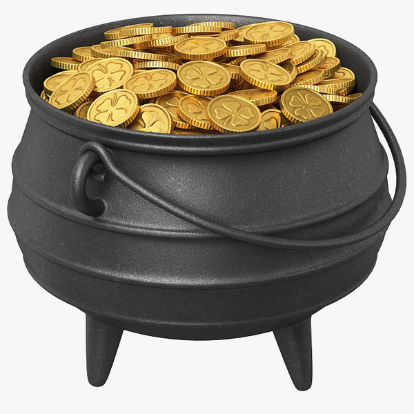3D pot gold
