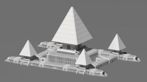 3D model sci fi base
