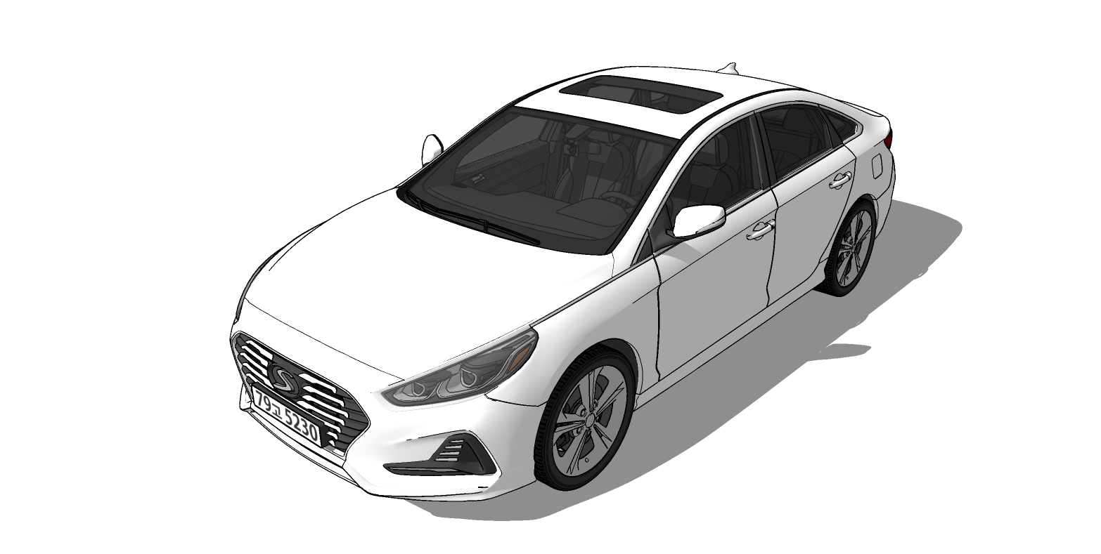 Hyundai Sonata 3d Model