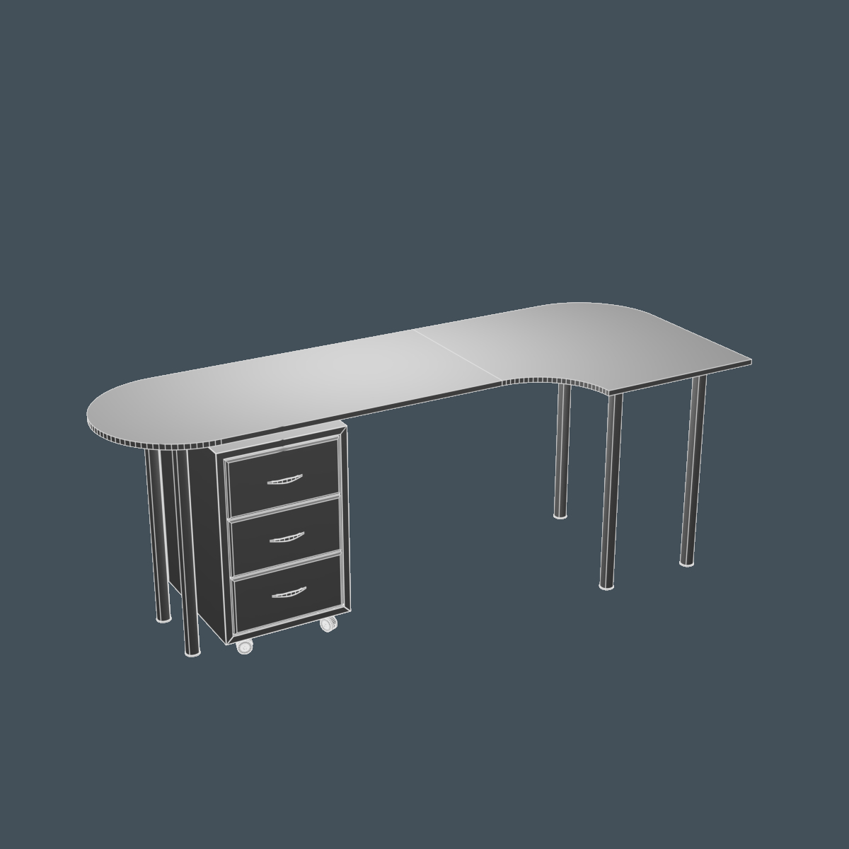 Arbeitstisch 3D Modell TurboSquid 1435344