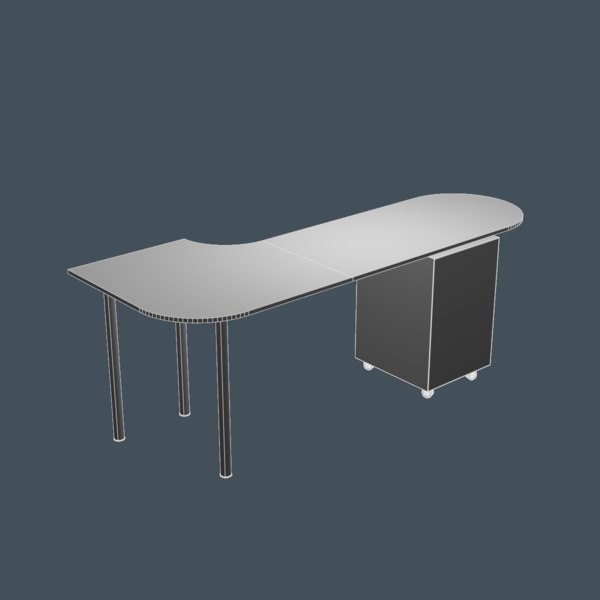 Arbeitstisch 3D Modell TurboSquid 1435344