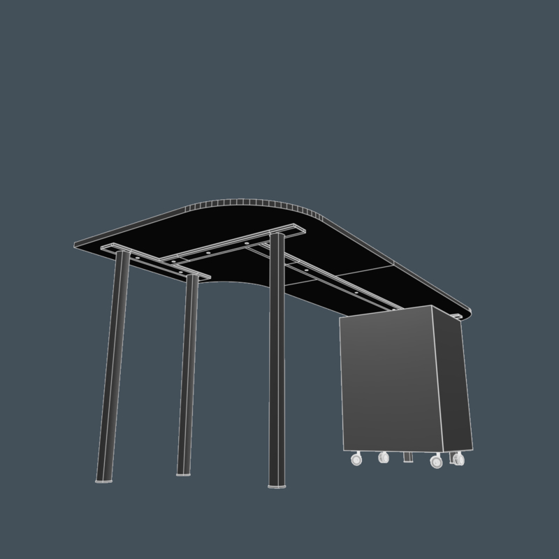 Arbeitstisch 3D Modell TurboSquid 1435344