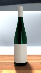 wine bottle 3D model