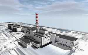 3D model rbmk-1000 nuclear power plant