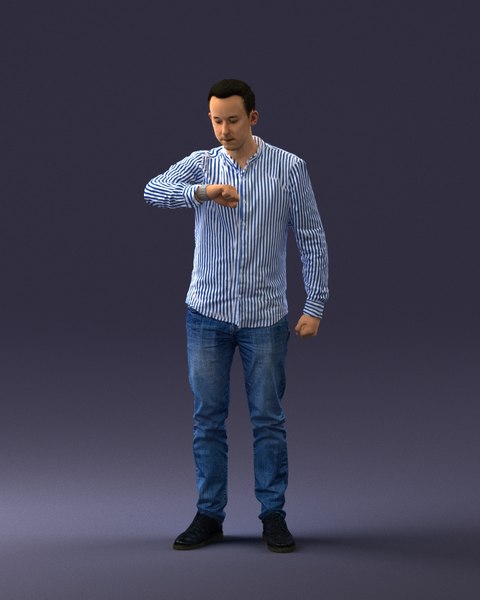 visualization man casual 3D