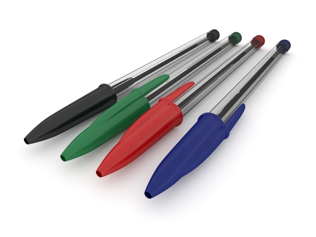 Ballpoint pens 3D model TurboSquid 1435429