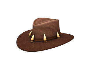 leather hat 3D model