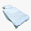 3D model bedclothes fabric bedcover