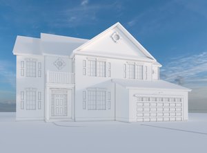simple house 3D model
