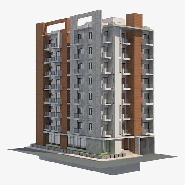 apartment building 38 3D model