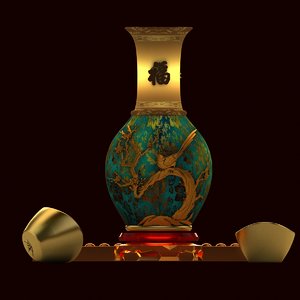 chinese vase 3D