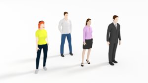 3D people casual