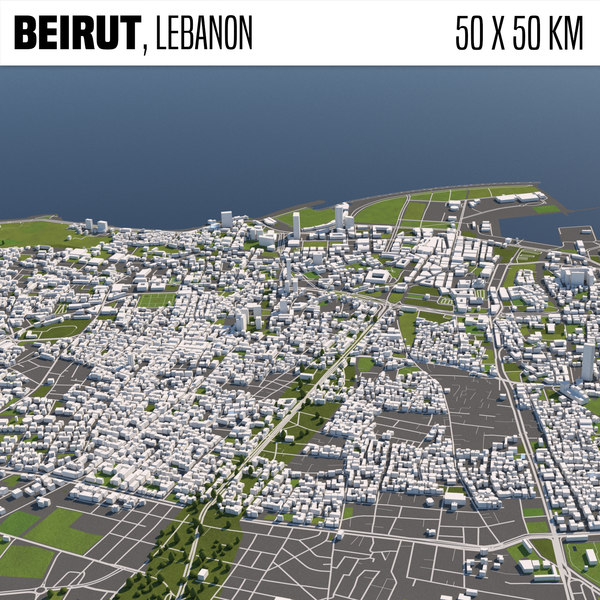 Бейрут 3. Street Map fbx.