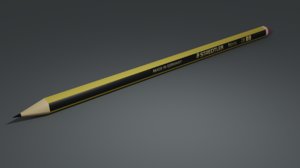 staedtler noris 2b pencil 3D model